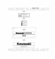 LABEL pour Kawasaki FD MOTORS