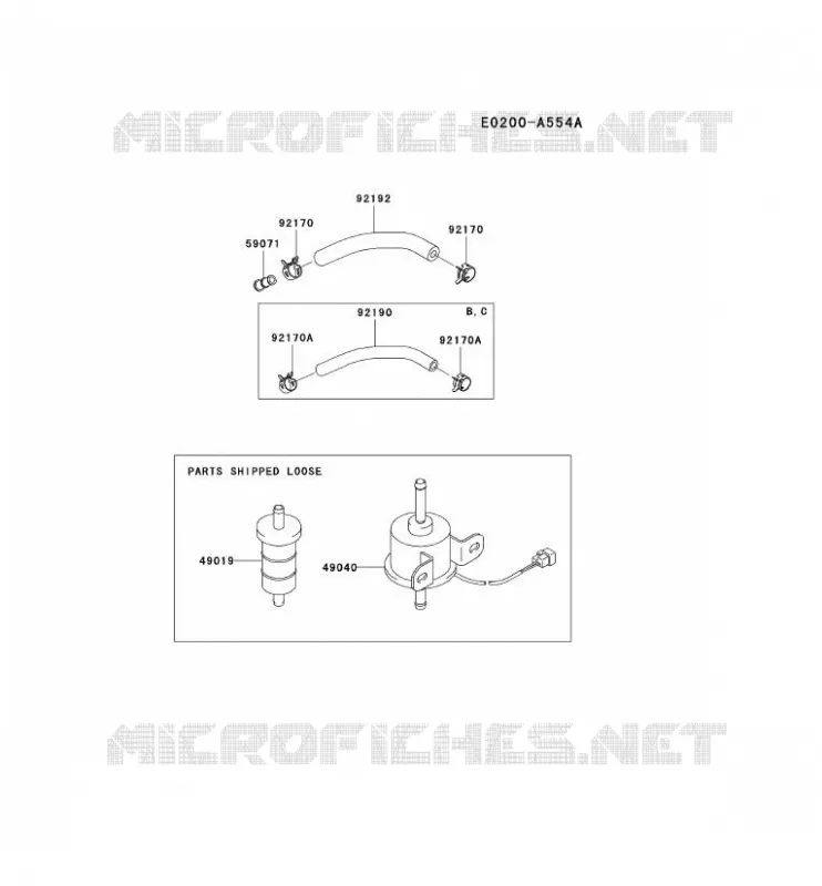 RESERVOIR CARBURANT/ROBINET Kawasaki Petits Moteurs FD FD750D FD MOTORS  FD750D-AS03