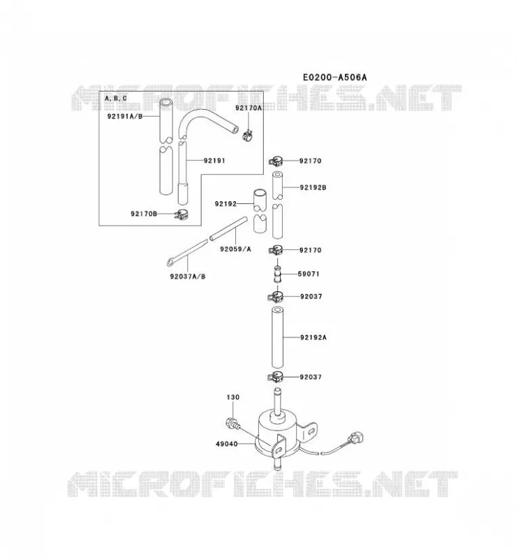 RESERVOIR CARBURANT/ROBINET Kawasaki Petits Moteurs FD FD750D FD MOTORS  FD750D-AS07