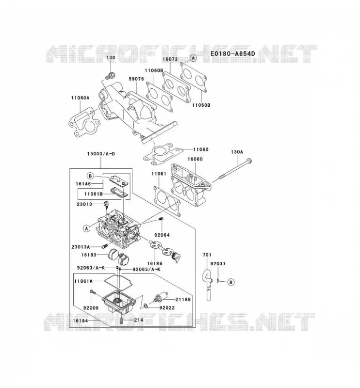 CARBURATEUR Kawasaki Petits Moteurs FD FD750D FD MOTORS  FD750D-AS09