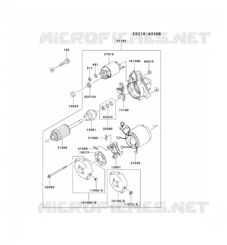 D&Eacute;MARREUR Kawasaki Petits Moteurs FD FD750D FD MOTORS  FD750D-BS07