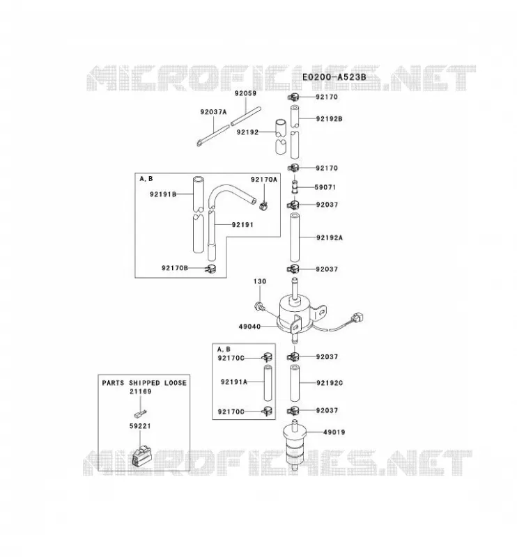 RESERVOIR CARBURANT/ROBINET Kawasaki Petits Moteurs FD FD750D FD MOTORS  FD750D-CS00