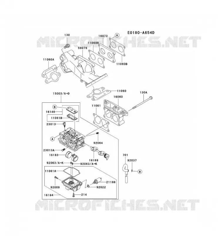 CARBURATEUR Kawasaki Petits Moteurs FD FD750D FD MOTORS  FD750D-CS09