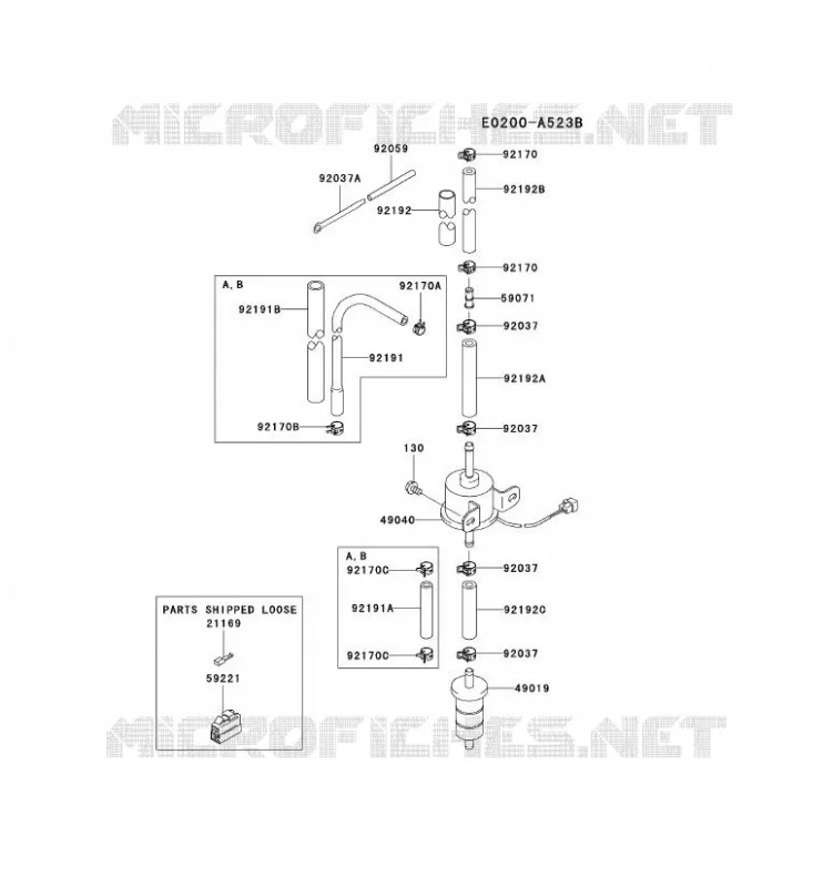 RESERVOIR CARBURANT/ROBINET Kawasaki Petits Moteurs FD FD750D FD MOTORS  FD750D-CS09