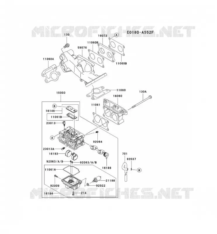 CARBURATEUR Kawasaki Petits Moteurs FD FD750D FD MOTORS  FD750D-DS02
