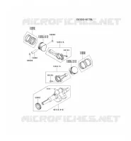 PISTON/VILEBREQUIN pour Kawasaki FD MOTORS