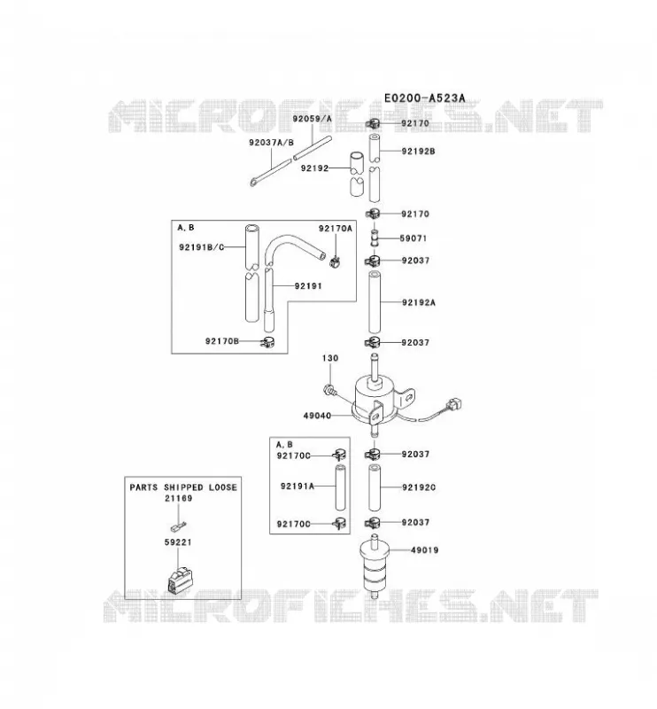 RESERVOIR CARBURANT/ROBINET Kawasaki Petits Moteurs FD FD750D FD MOTORS  FD750D-ES06