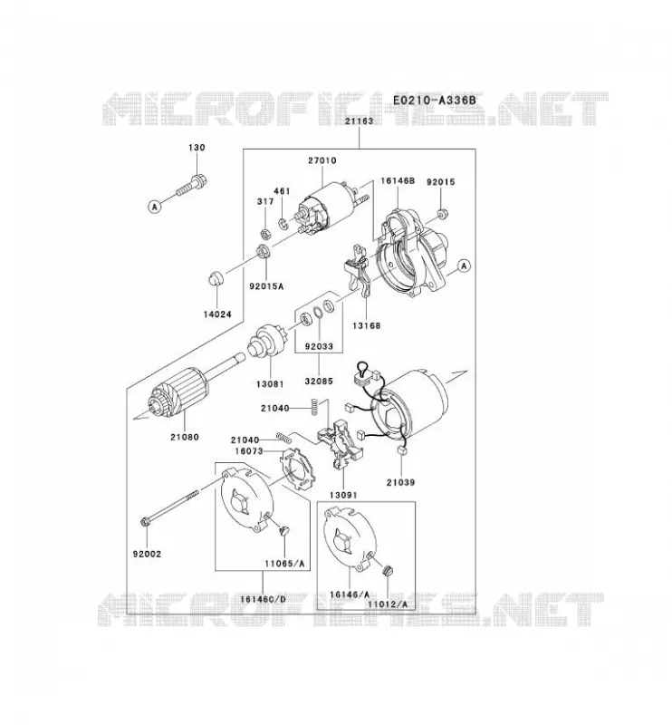D&Eacute;MARREUR Kawasaki Petits Moteurs FD FD750D FD MOTORS  FD750D-ES07