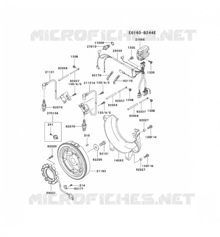 &Eacute;QUIPEMENT ELECTRIQUE Kawasaki Petits Moteurs FD FD750D FD MOTORS  FD750D-FS02