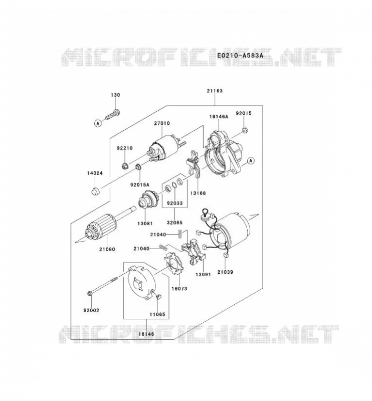 D&Eacute;MARREUR Kawasaki Petits Moteurs FD FD750D FD MOTORS  FD750D-FS03