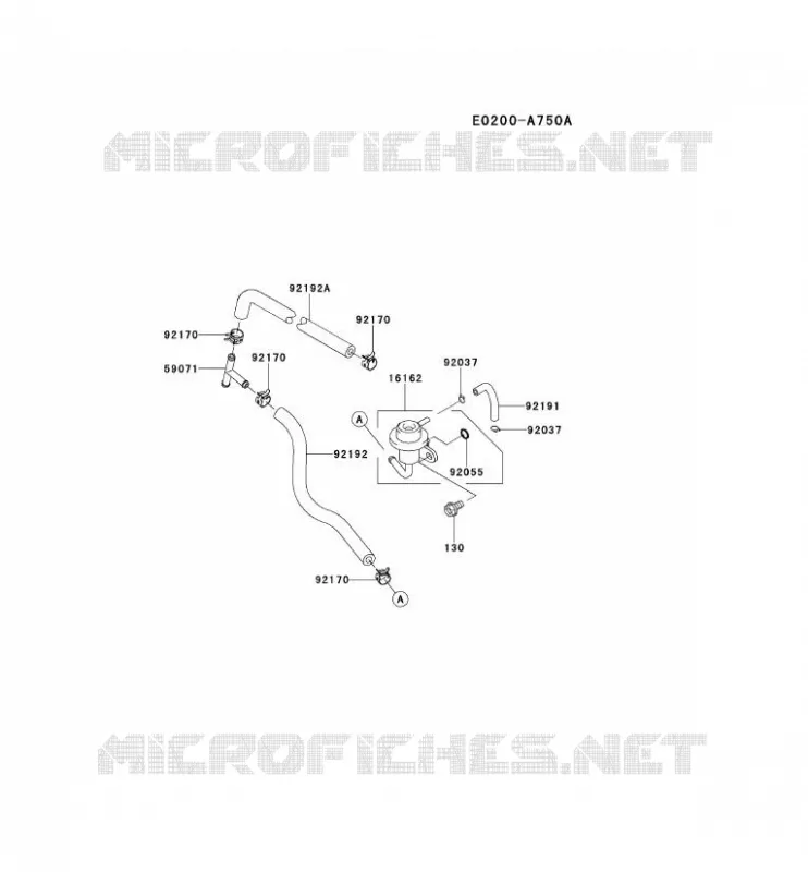 RESERVOIR CARBURANT/ROBINET Kawasaki Petits Moteurs FD FD750D FD MOTORS  FD750D-FS12