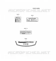 LABEL pour Kawasaki FD MOTORS