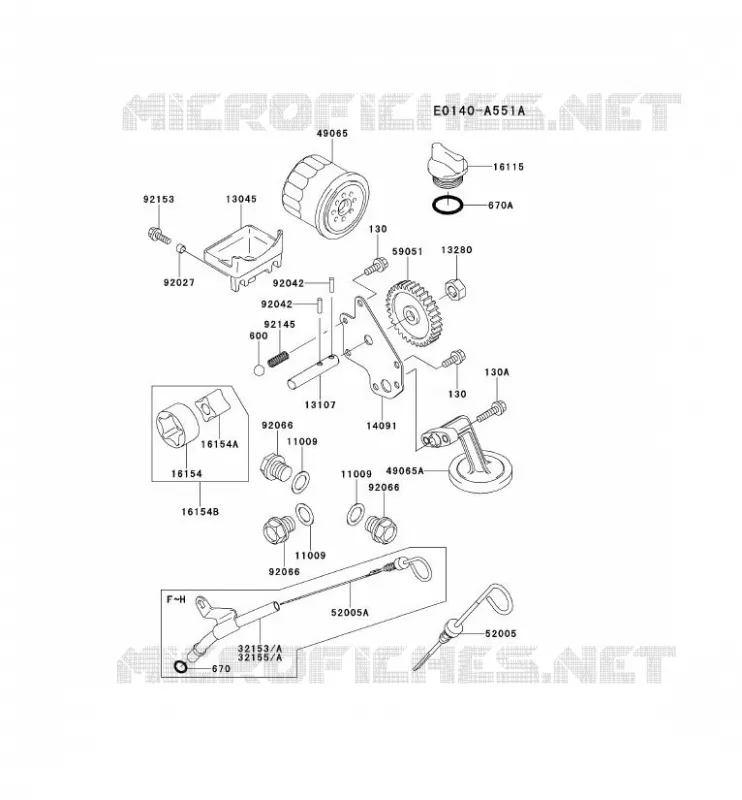 KIT DE GRAISSAGE Kawasaki Petits Moteurs FD FD750D FD MOTORS  FD750D-JS12