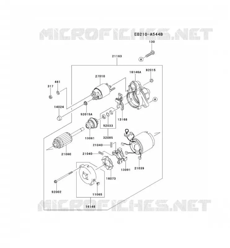 D&Eacute;MARREUR Kawasaki Petits Moteurs FD FD750D FD MOTORS  FD750D-MS02