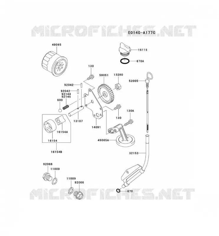 KIT DE GRAISSAGE Kawasaki Petits Moteurs FD FD791D FD MOTORS  FD791D-AS01