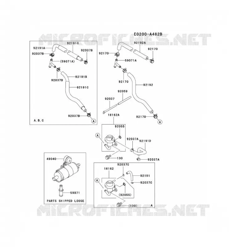 RESERVOIR CARBURANT/ROBINET Kawasaki Petits Moteurs FD FD791D FD MOTORS  FD791D-AS02