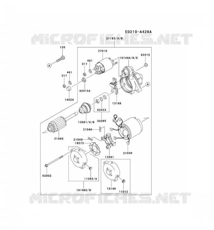 D&Eacute;MARREUR Kawasaki Petits Moteurs FD FD791D FD MOTORS  FD791D-AS04