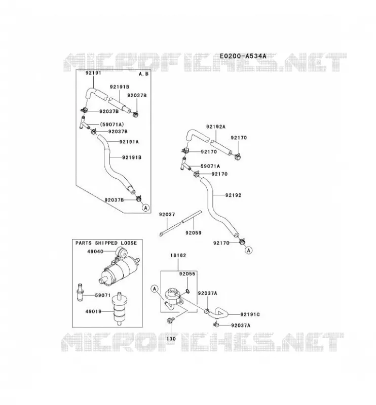 RESERVOIR CARBURANT/ROBINET Kawasaki Petits Moteurs FD FD791D FD MOTORS  FD791D-AS04