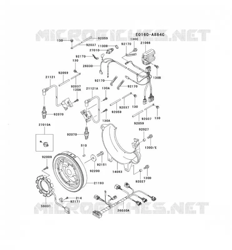 &Eacute;QUIPEMENT ELECTRIQUE Kawasaki Petits Moteurs FD FD791D FD MOTORS  FD791D-BS05
