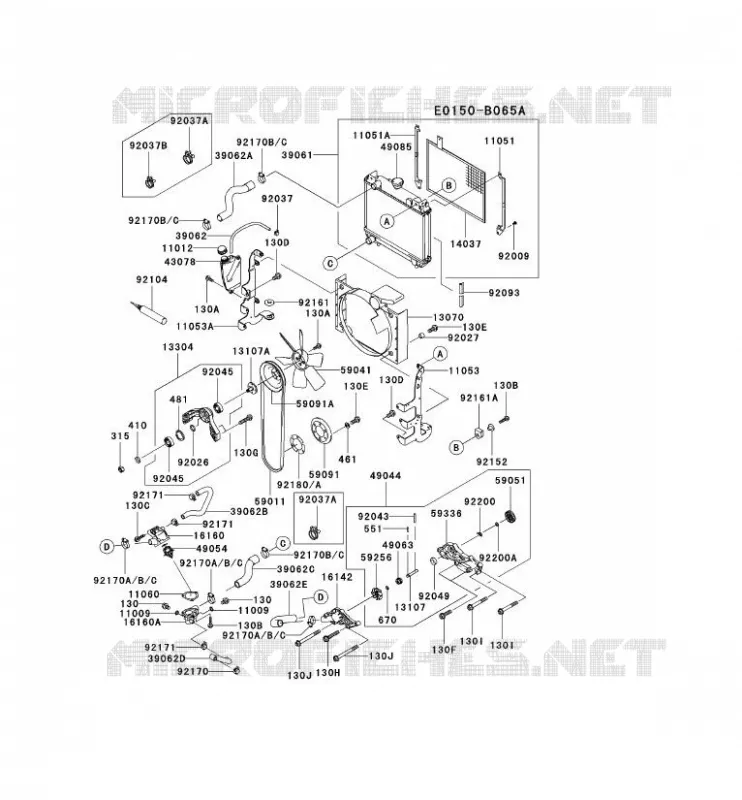 REFROIDISSEMENT Kawasaki Petits Moteurs FD FD791D FD MOTORS  FD791D-CS01