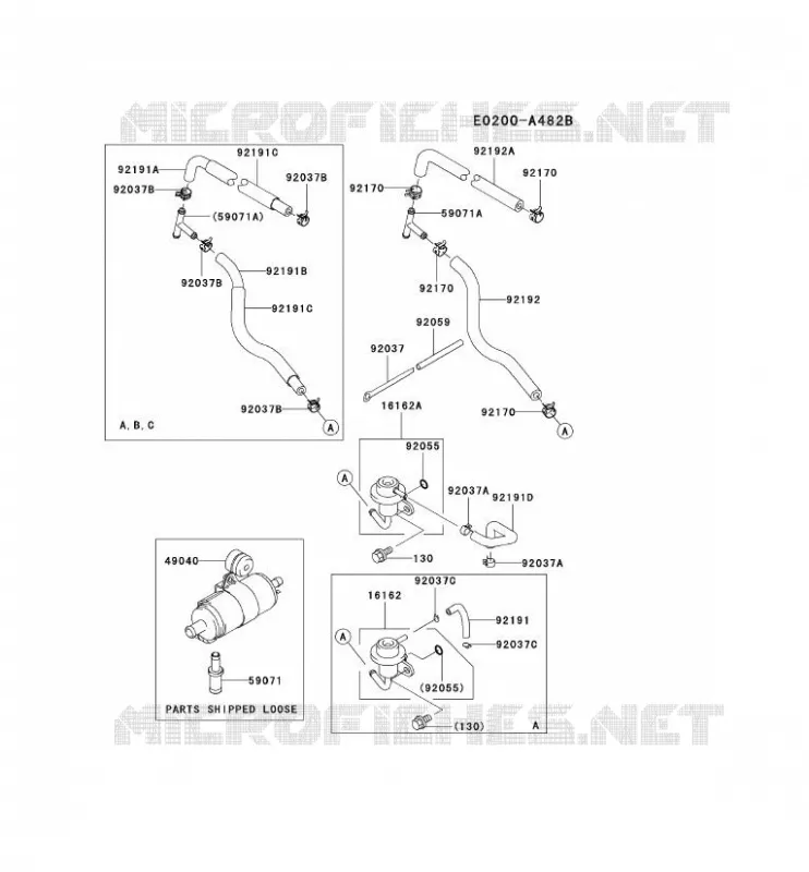 RESERVOIR CARBURANT/ROBINET Kawasaki Petits Moteurs FD FD791D FD MOTORS  FD791D-DS02