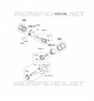 PISTON/VILEBREQUIN pour Kawasaki FD MOTORS