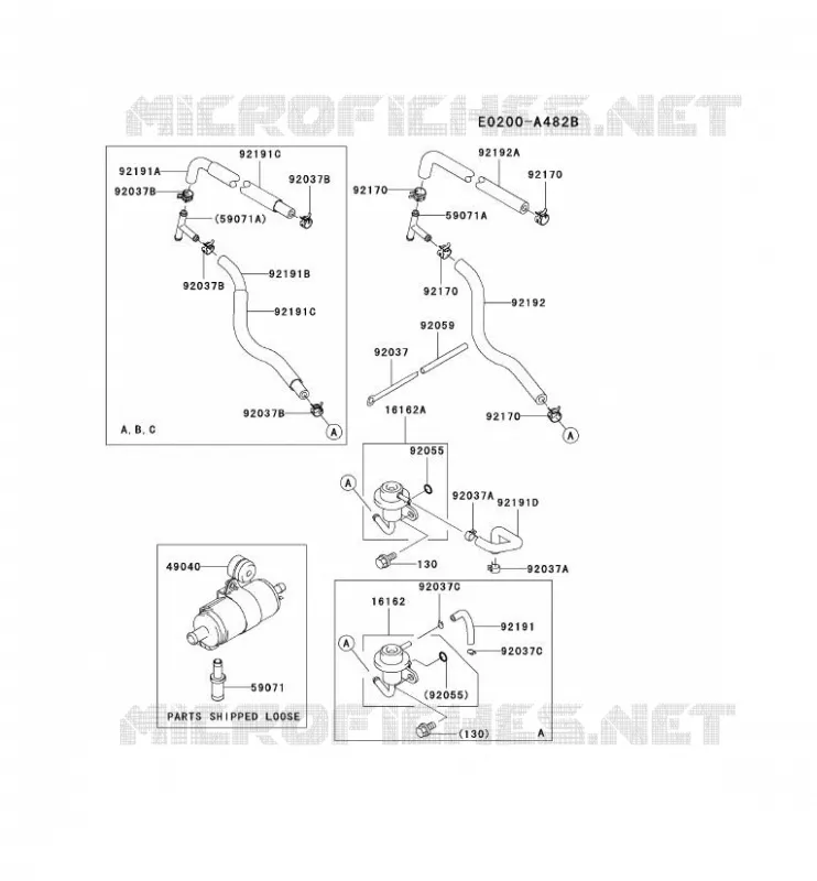 RESERVOIR CARBURANT/ROBINET Kawasaki Petits Moteurs FD FD791D FD MOTORS  FD791D-ES02