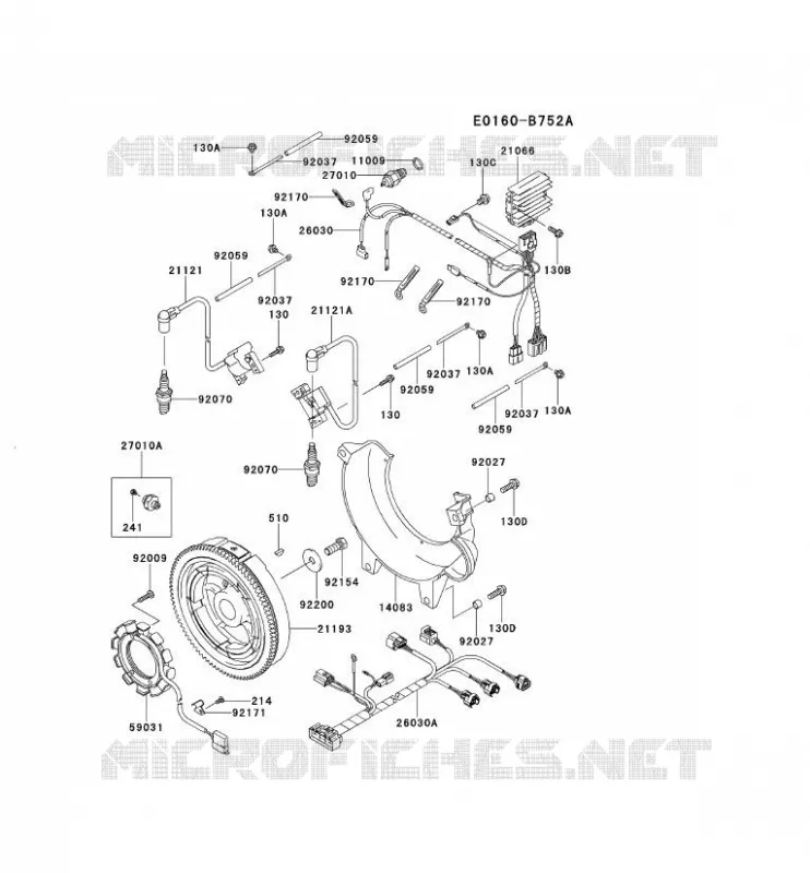 &Eacute;QUIPEMENT ELECTRIQUE Kawasaki Petits Moteurs FD FD791D FD MOTORS  FD791D-GS04