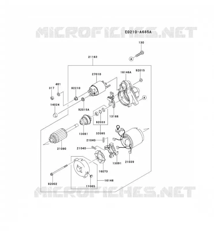 D&Eacute;MARREUR Kawasaki Petits Moteurs FD FD851D FD MOTORS  FD851D-MS01