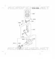 PISTON/VILEBREQUIN pour Kawasaki FE MOTORS