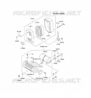 FILTRE &Agrave; AIR/POT D'&Egrave;CHAPPEMENT pour Kawasaki FE MOTORS