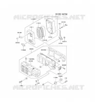 FILTRE &Agrave; AIR/POT D'&Egrave;CHAPPEMENT pour Kawasaki FE MOTORS