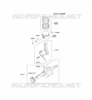 PISTON/VILEBREQUIN pour Kawasaki FE MOTORS