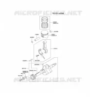 PISTON/VILEBREQUIN pour Kawasaki FE MOTORS
