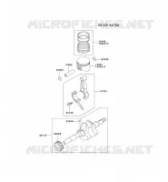 PISTON/VILEBREQUIN pour Kawasaki FE MOTORS