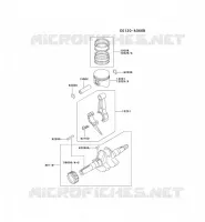 PISTON/VILEBREQUIN pour Kawasaki FE MOTORS