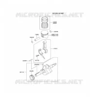PISTON/VILEBREQUIN pour Kawasaki FE MOTORS