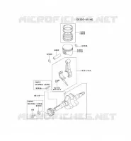 PISTON/VILEBREQUIN pour Kawasaki FE MOTORS
