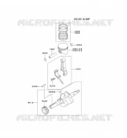 PISTON/VILEBREQUIN pour Kawasaki FE MOTORS