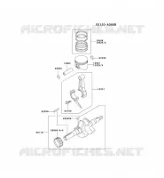 PISTON/VILEBREQUIN pour Kawasaki FE MOTORS