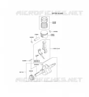 PISTON/VILEBREQUIN pour Kawasaki FE MOTORS