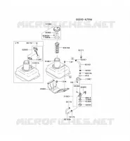 RESERVOIR CARBURANT/ROBINET pour Kawasaki FE MOTORS
