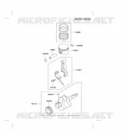 PISTON/VILEBREQUIN pour Kawasaki FE MOTORS