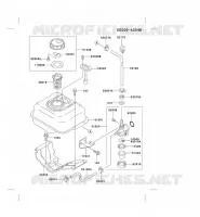RESERVOIR CARBURANT/ROBINET pour Kawasaki FE MOTORS