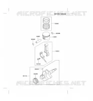 PISTON/VILEBREQUIN pour Kawasaki FE MOTORS
