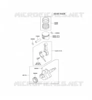 PISTON/VILEBREQUIN pour Kawasaki FE MOTORS