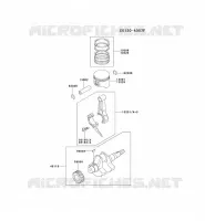 PISTON/VILEBREQUIN pour Kawasaki FE MOTORS