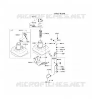 RESERVOIR CARBURANT/ROBINET pour Kawasaki FE MOTORS