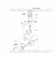 PISTON/VILEBREQUIN pour Kawasaki FE MOTORS