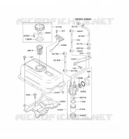 RESERVOIR CARBURANT/ROBINET pour Kawasaki FE MOTORS